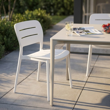 copy of Sedia in polipropilene impilabile antracite - HARMONIEEDENYA