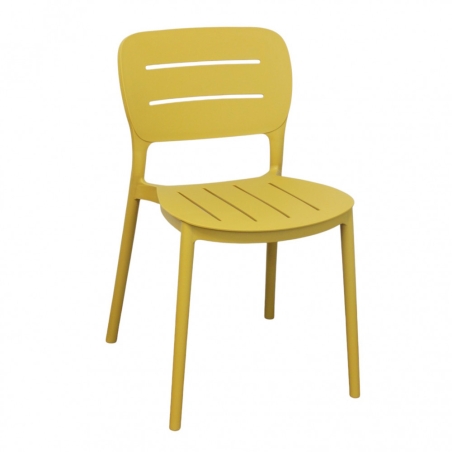 copy of Sedia in polipropilene impilabile antracite - HARMONIEEDENYA