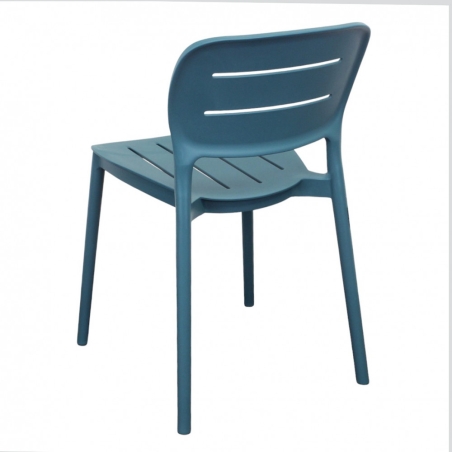 Sedia impilabile in polipropilene verde petrolio - GISELLEEDENYA