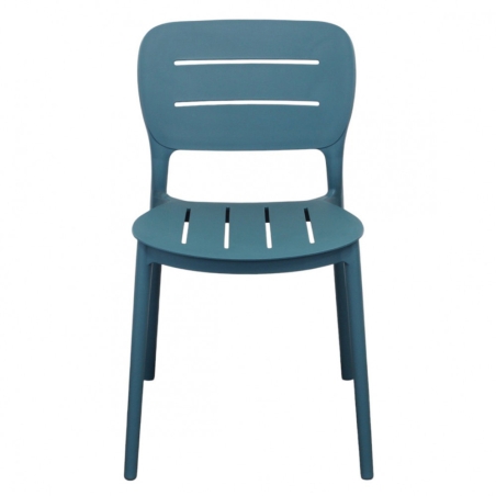 Sedia impilabile in polipropilene verde petrolio - GISELLEEDENYA