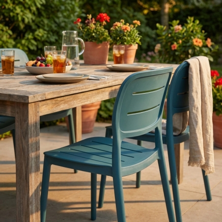 copy of Sedia in polipropilene impilabile antracite - HARMONIEEDENYA