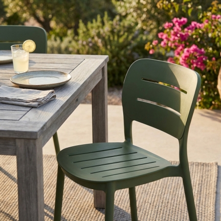 copy of Sedia in polipropilene impilabile antracite - HARMONIEEDENYA