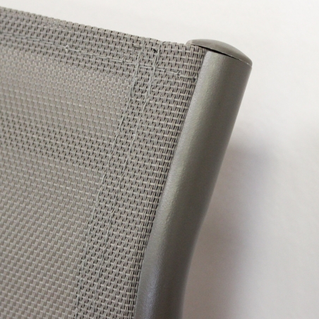 copy of Poltrona da giardino in allumino bianco e tessuto con braccioli - STAMFORDEDENYA