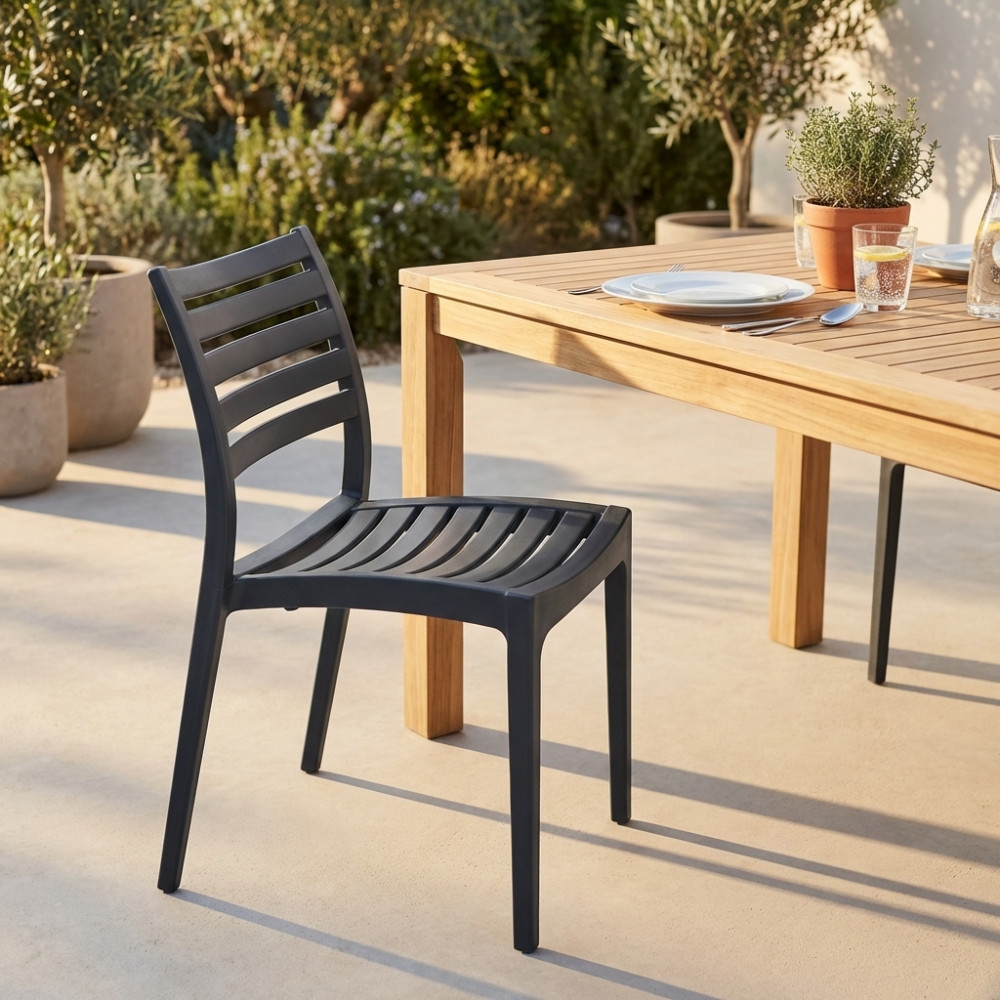 copy of Poltrona da giardino in allumino bianco e tessuto con braccioli - STAMFORDEDENYA