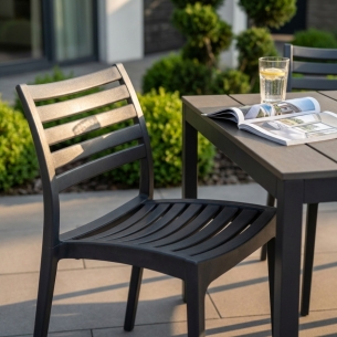 copy of Poltrona da giardino in allumino bianco e tessuto con braccioli - STAMFORDEDENYA