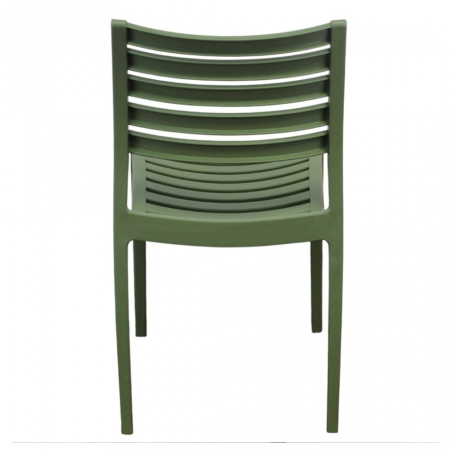 Sedia in polipropilene impilabile verde - EVELINEEDENYA
