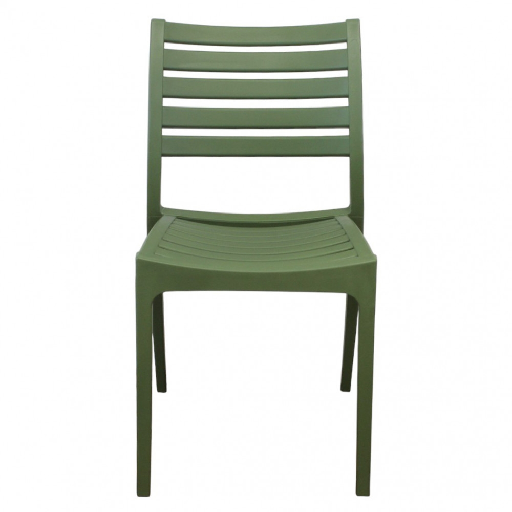Sedia in polipropilene impilabile verde - EVELINEEDENYA