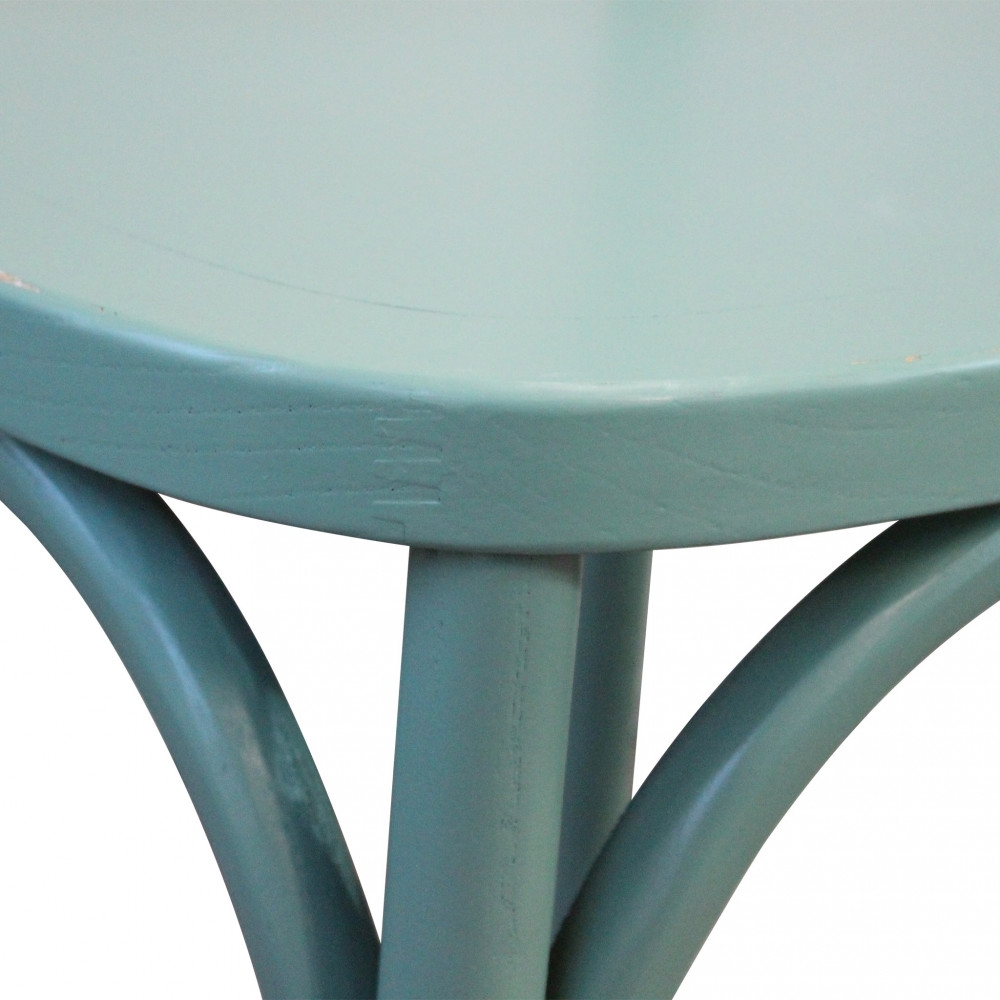 Sedia in legno di olmo con finitura anticata verde - PollyEDENYA