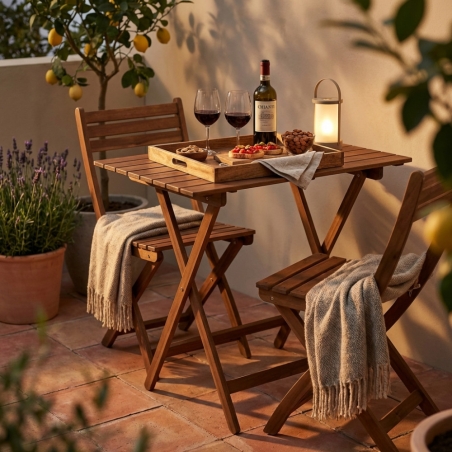 Tavolo Pic-Nic 60x80 Tinta Noce - Tinta noceEDENYA