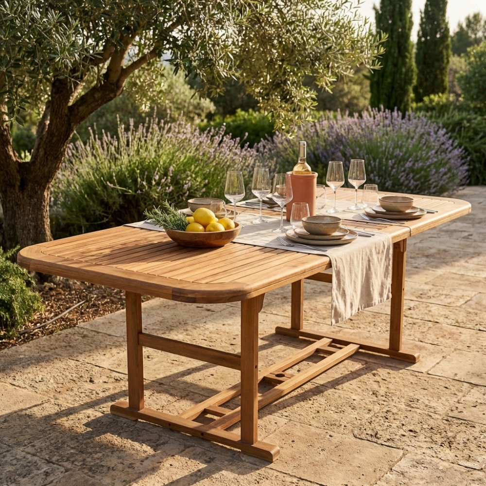 Tavolo Rettangolare 180/240X100 Double - MarroneEDENYA