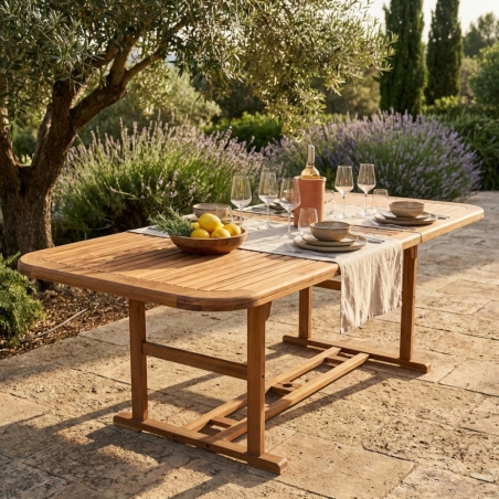 Tavolo Rettangolare 180/240X100 Double - MarroneEDENYA