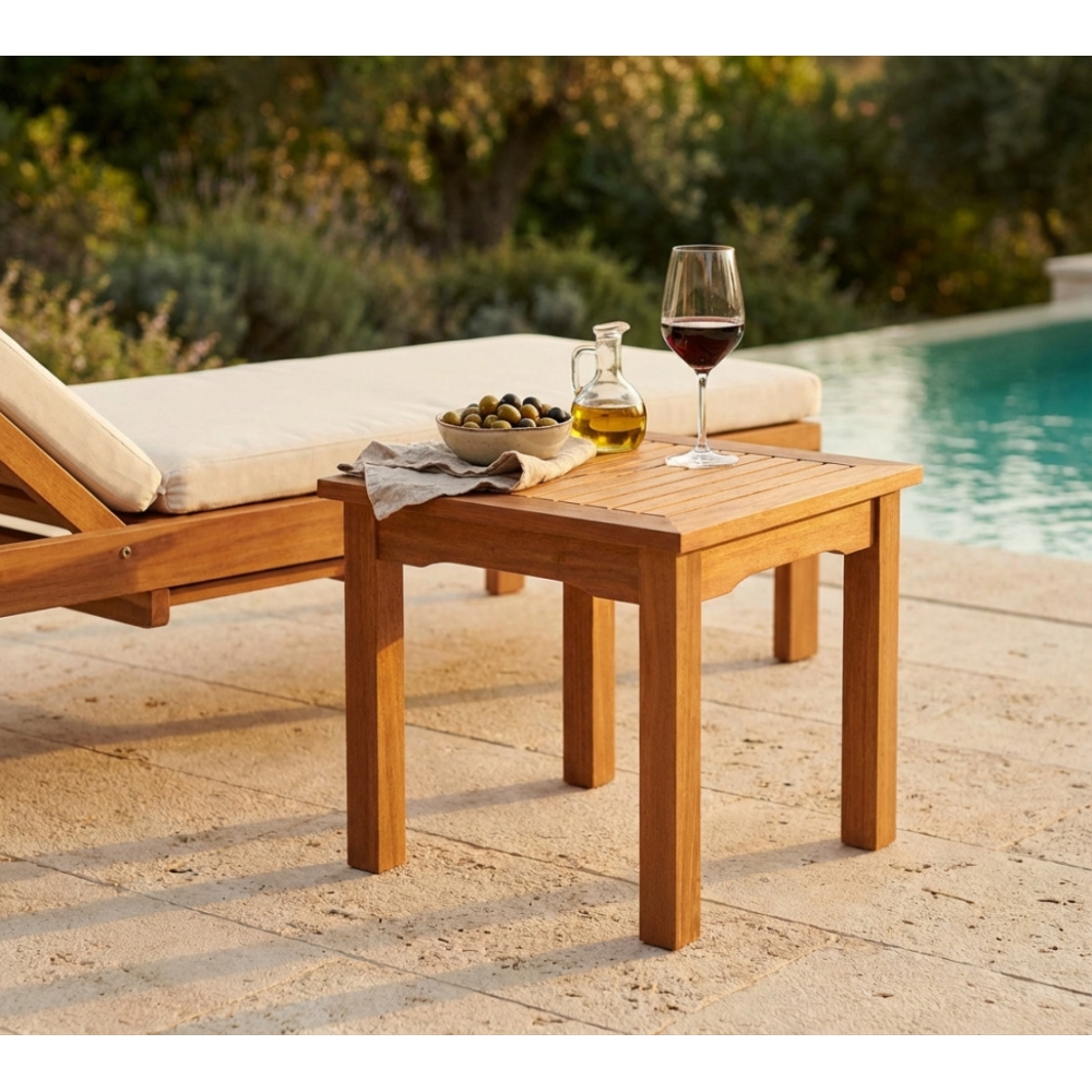 Tavolino 50x50 - MarroneEDENYA