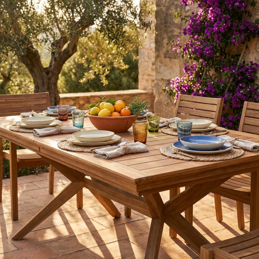 Tavolo Bali 150/200x90 - Marrone