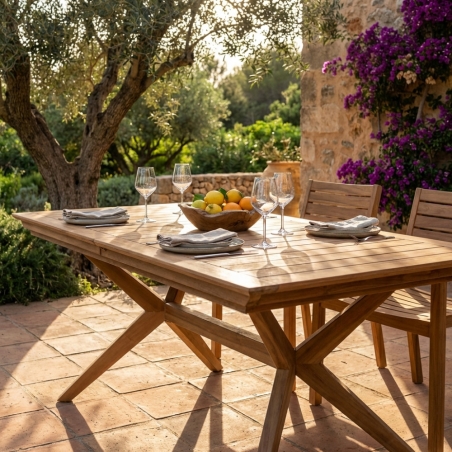 Tavolo Bali 150/200x90 - Marrone