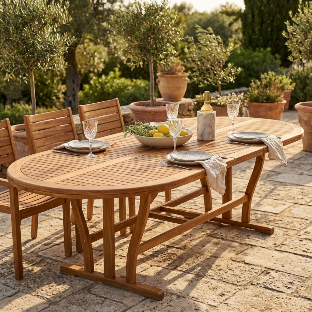 Tavolo Leonardo 200/300x110 Double - MarroneEDENYA