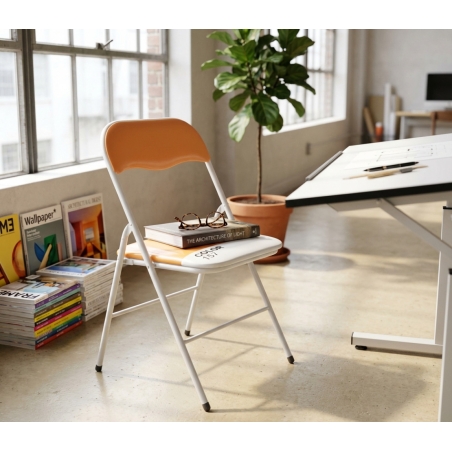 SEDIA PIEGHEVOLE SLIM ARANCIO COLOR 157EDENYA