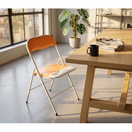 SEDIA PIEGHEVOLE SLIM ARANCIO COLOR 157EDENYA