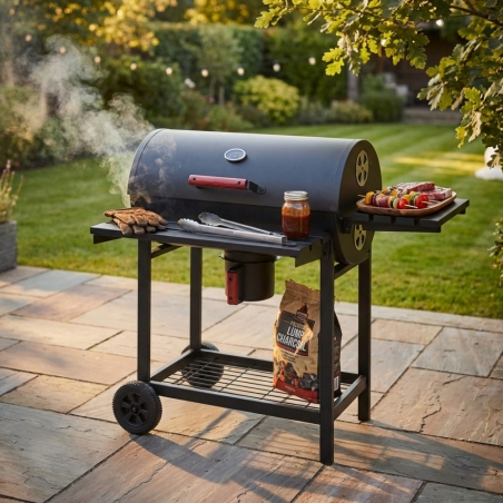 Barbecue con ruote a carbonella 113x70x97,5h cm - TennesseeEDENYA