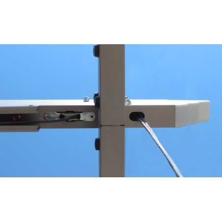 Gazebo 4x4 metri antracite con telo grigio - Astoria -8