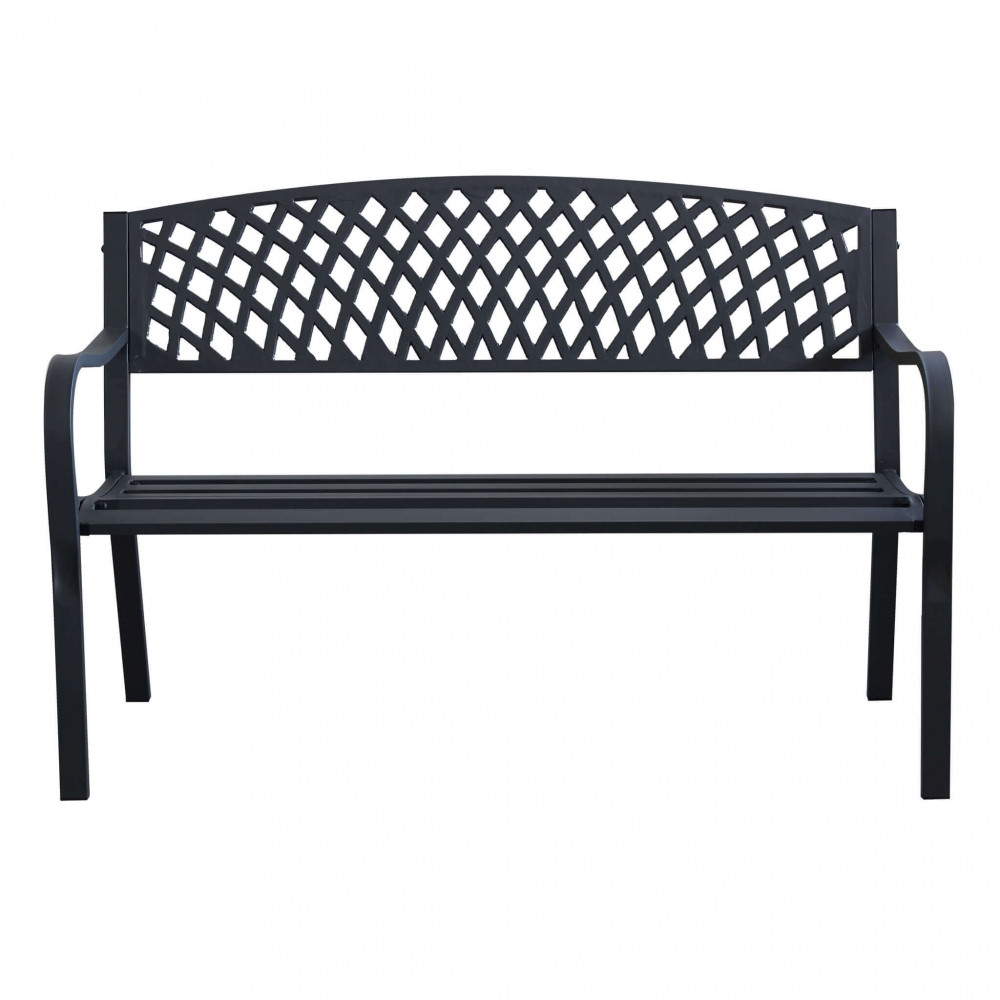 Panchina da giardino in metallo 128x56x85h  per 2 persone - MONTREALEDENYA