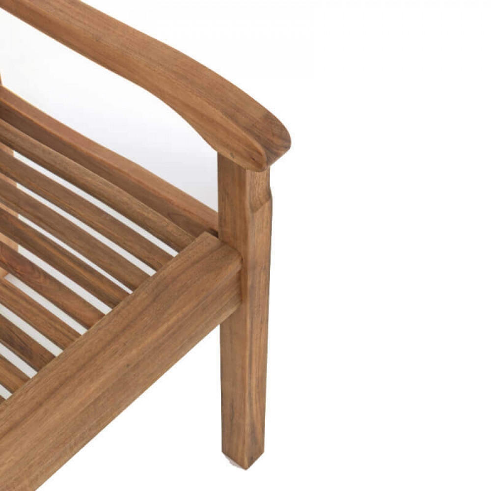 Panchina in legno di Acacia massiccio 120x62x88 h - 2 personeEDENYA