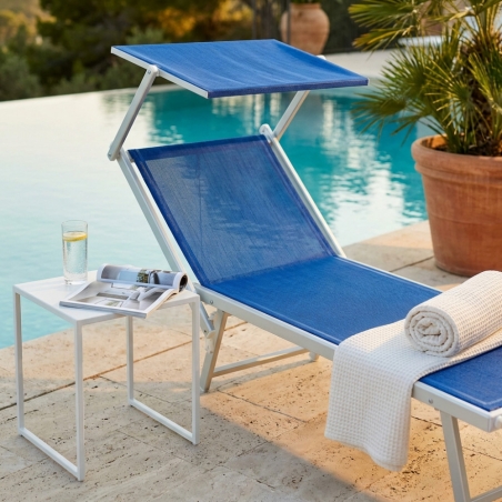 Lettino prendisole Blu Alluminio JESOLOEDENYA