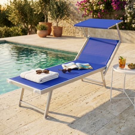 Lettino prendisole Blu Alluminio JESOLOEDENYA