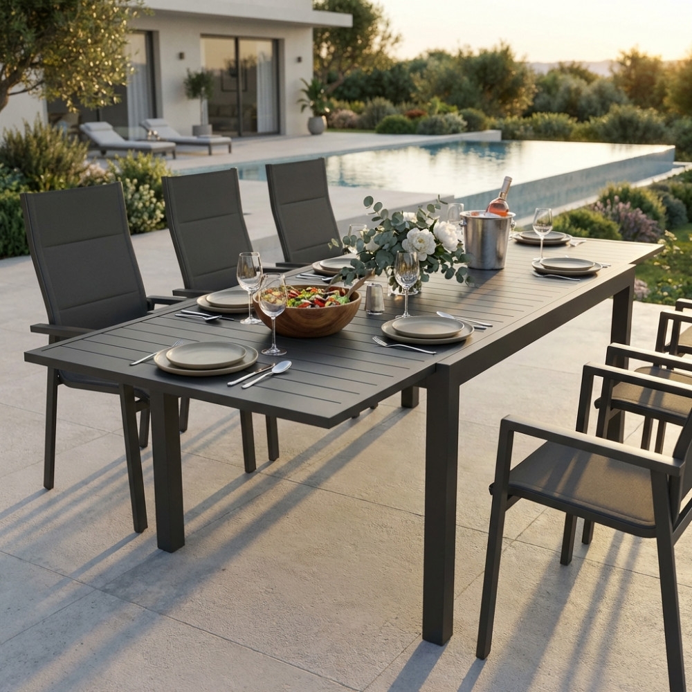 Tavolo Formentera 160/240x90 - TaupeEDENYA