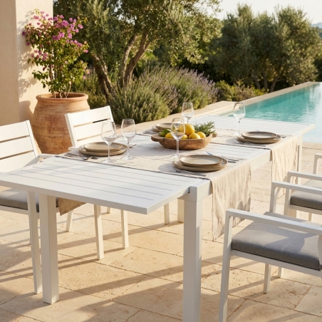 Tavolo da pranzo allungabile 200/300x100 - Tortora FormenteraEDENYA