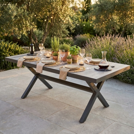 Tavolo Mackay 200x100 - AntraciteEDENYA