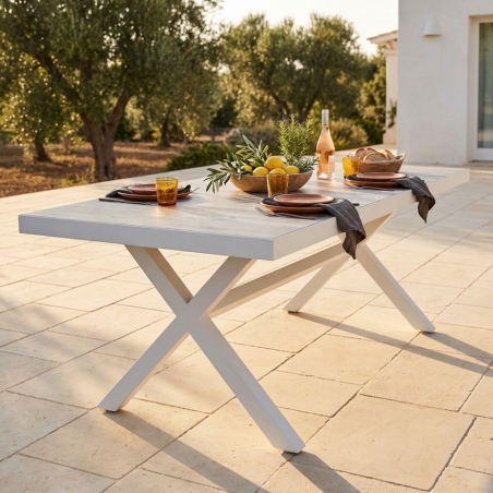 Tavolo Mackay 200x100 - BiancoEDENYA