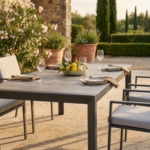 Tavolo da pranzo allungabile 175/235x100 - Taupe PortlandEDENYA