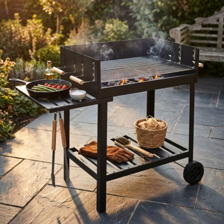 Barbecue con ruote a carbonella -  116x59x90cm MISSOURIEDENYA