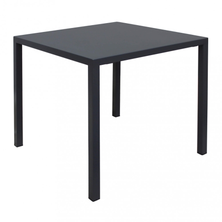 Tavolo 80x80cm da esterno antracite autolivellante -2