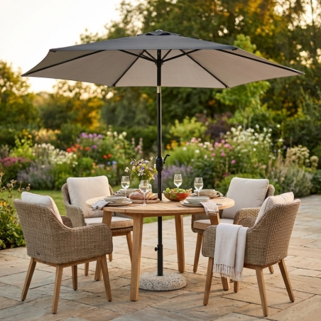 Ombrellone Poly Eco Ø 3 Telo Grigio -1