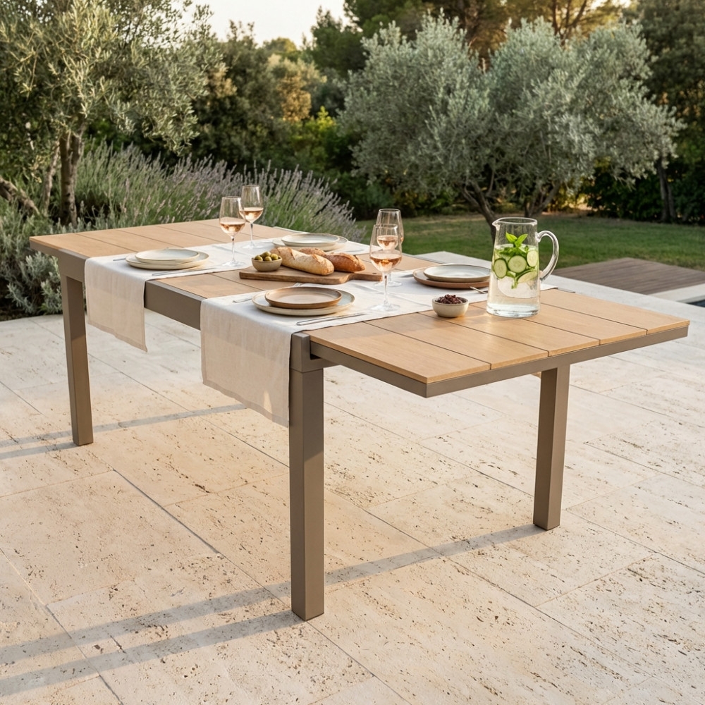 Tavolo Cayman 160/240x95 - Taupe