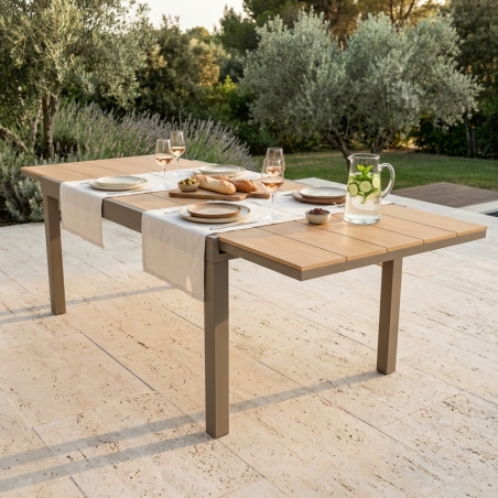 Tavolo Cayman 160/240x95 - Taupe