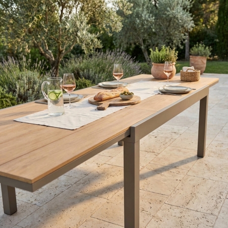 Tavolo Cayman 160/240x95 - Taupe