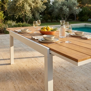 Tavolo Cayman 160/240x95 - BiancoEDENYA