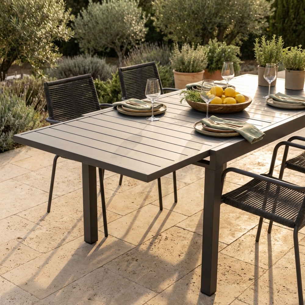 Tavolo allungabile 90/180x90 - Taupe HawaiiEDENYA