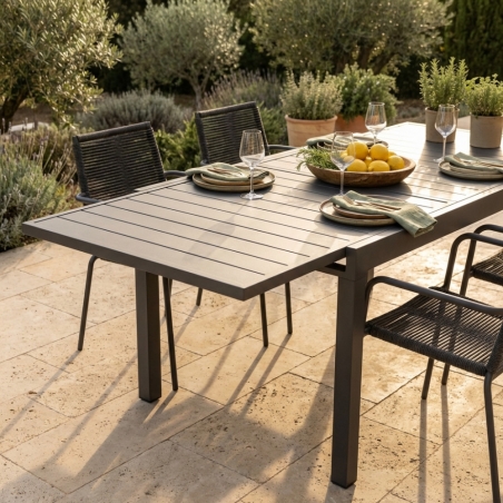 Tavolo allungabile 90/180x90 - Taupe HawaiiEDENYA