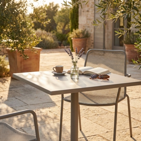 Tavolo Vega 70x70 - Tortora -2