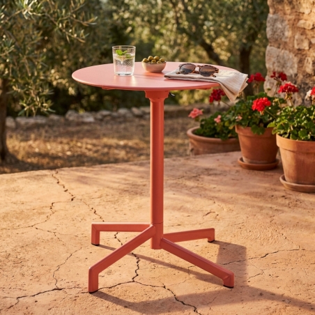 Tavolo Vega Ø 60 - Rosso CoralloEDENYA