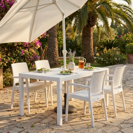 Tavolo Houston 150x90 - BiancoEDENYA