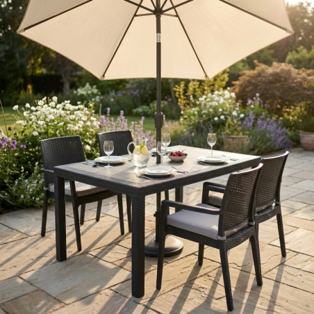 Tavolo Houston 150x90 - AntraciteEDENYA