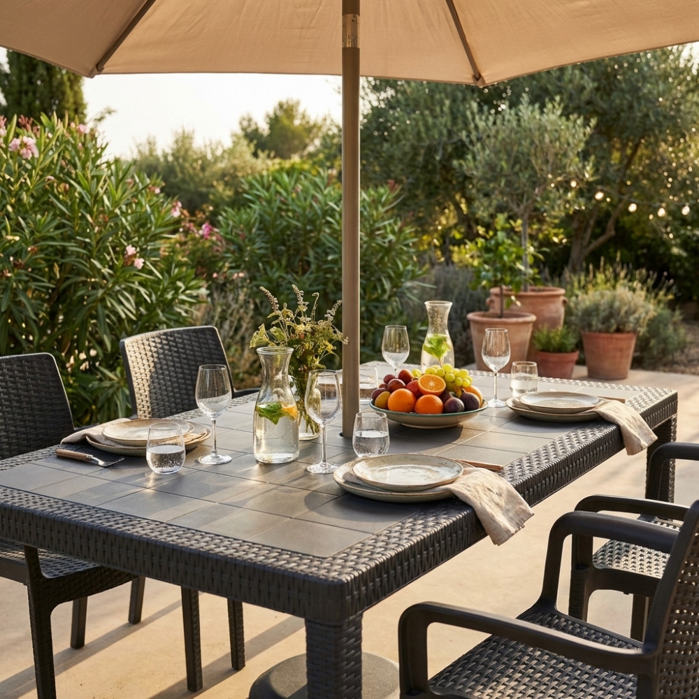 Tavolo Houston 150x90 - AntraciteEDENYA