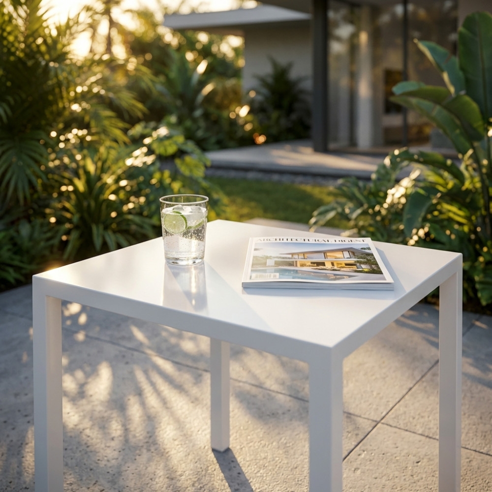 1892 Tavolo Autolivellante 70x70 Bianco -2