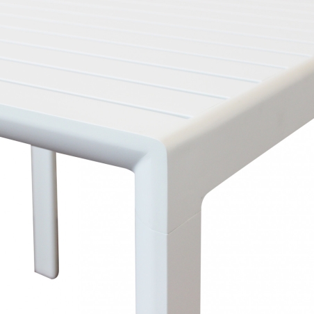 Tavolo 80x80cm in alluminio con piedini livellanti Bianco - RosarioEDENYA