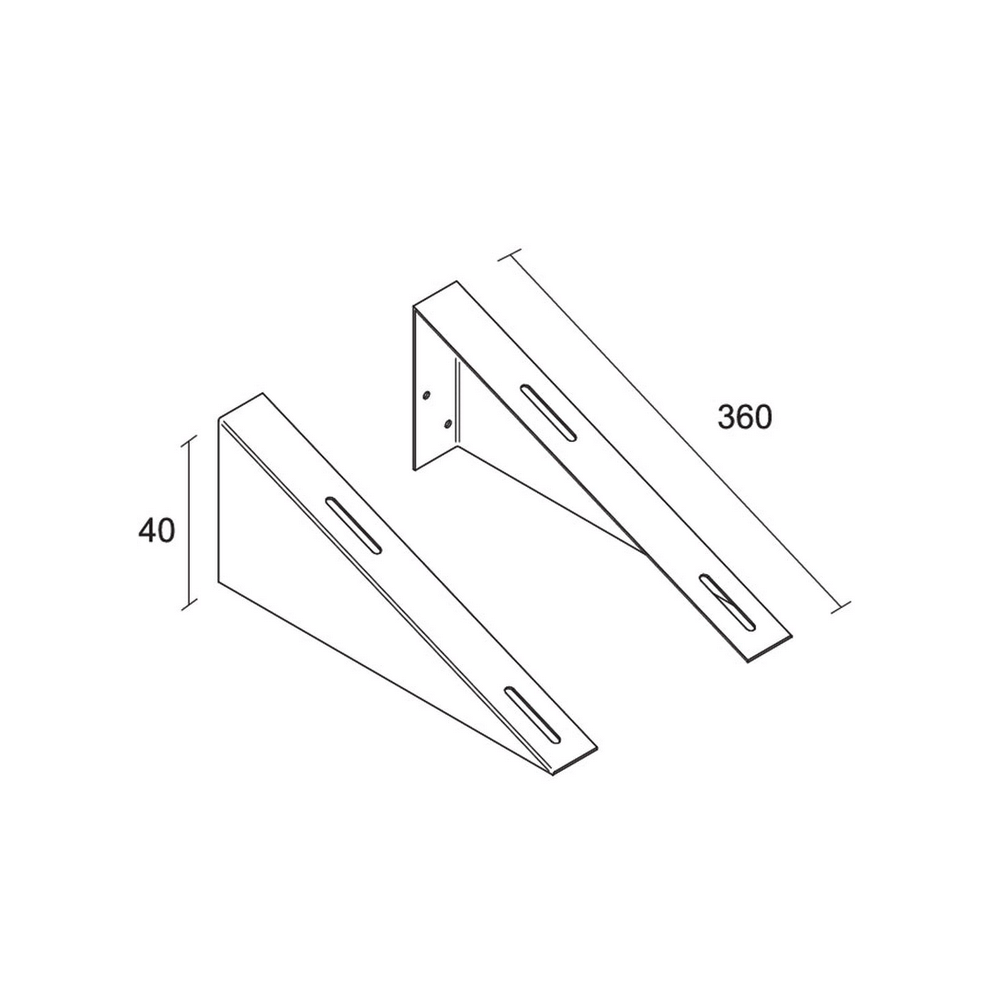 Mensola universale fissa per lavabo disabili - 1600 CIEMME -1