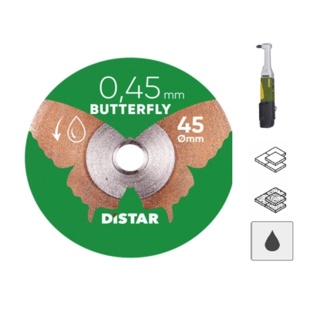 Disco diamantato Butterfly per gres porcellanato 45x0,45x5,8 DISTAR -1